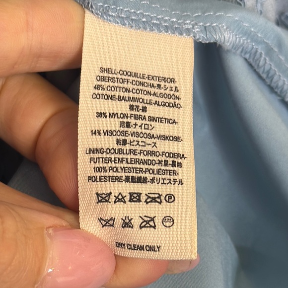 SAYLOR Blue Sheath Mini Dress with Plunge Neckline - Picture 13 of 13